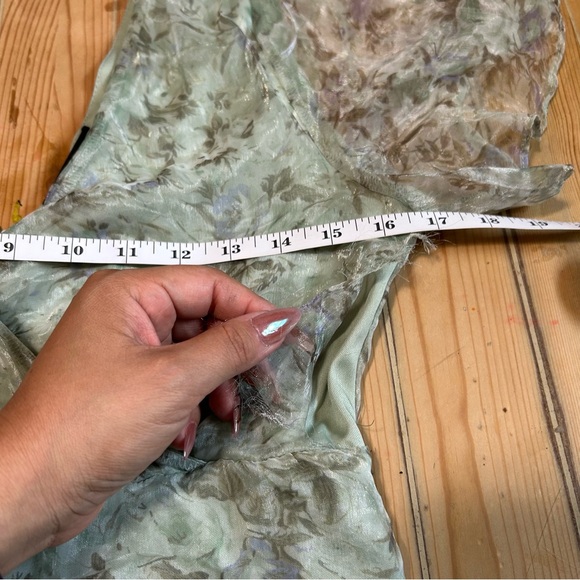 NWT Lulus Dreamiest Desires Sage Green Floral Maxi Dress | Size Large - Picture 9 of 11